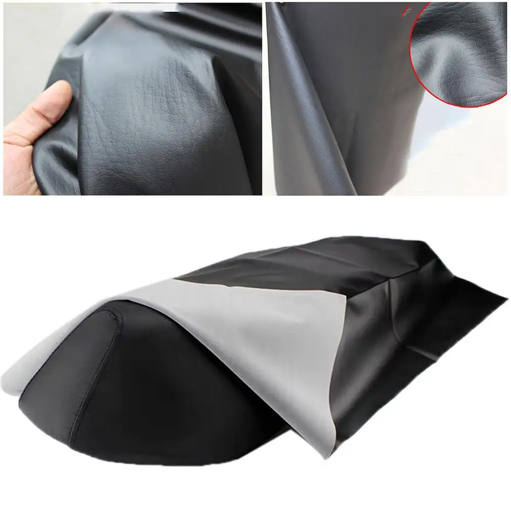 Universal Leather Motorcycle Seat Cushions Seat Protector Wear-resisting Waterproof Motorcycle Seat Cushions Cafe Racer Seat