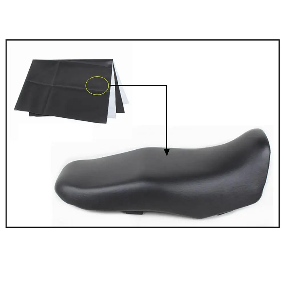 Universal Leather Motorcycle Seat Cushions Seat Protector Wear-resisting Waterproof Motorcycle Seat Cushions Cafe Racer Seat