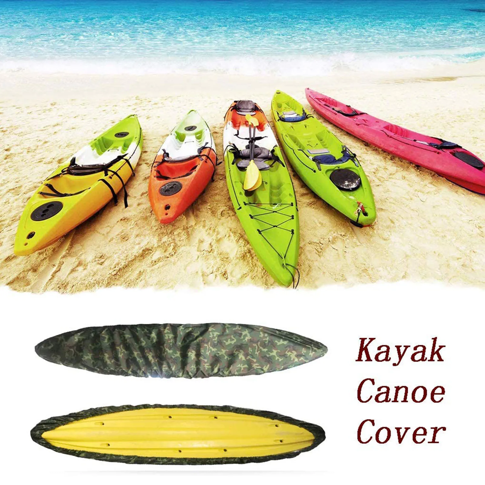 Kayaks Storage Cover Excellent Protection Waterproof UV Resistant Boat Dust Cover Canoe Fishing Boat Accessories Universal