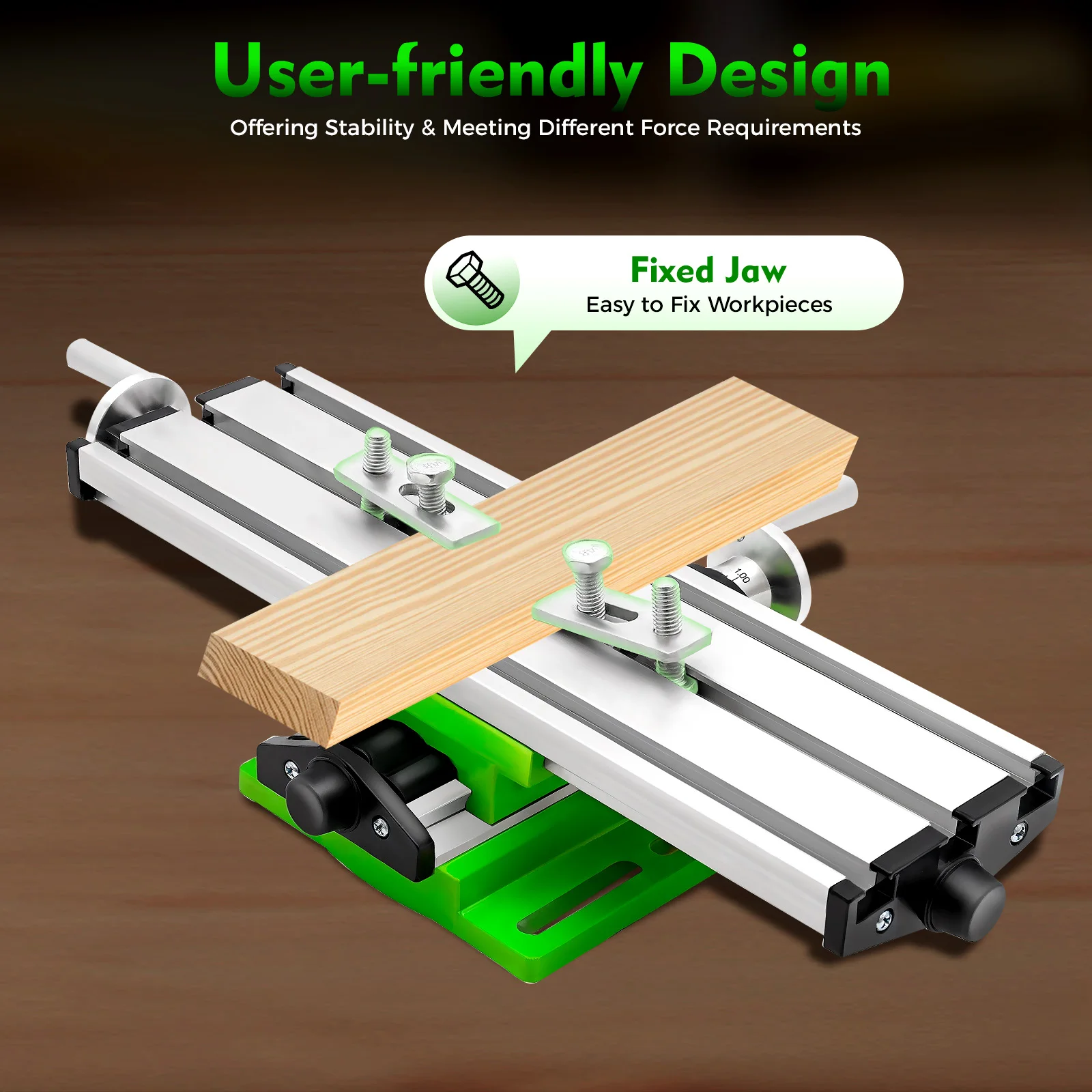 Mini Multifunction Drilling&Milling Machine Worktable Drill Vise Fixture Table Machine Tool for Bench Drilling Cross Slide Table