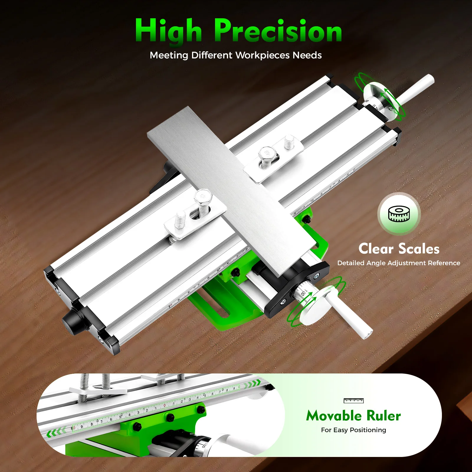 Mini Multifunction Drilling&Milling Machine Worktable Drill Vise Fixture Table Machine Tool for Bench Drilling Cross Slide Table