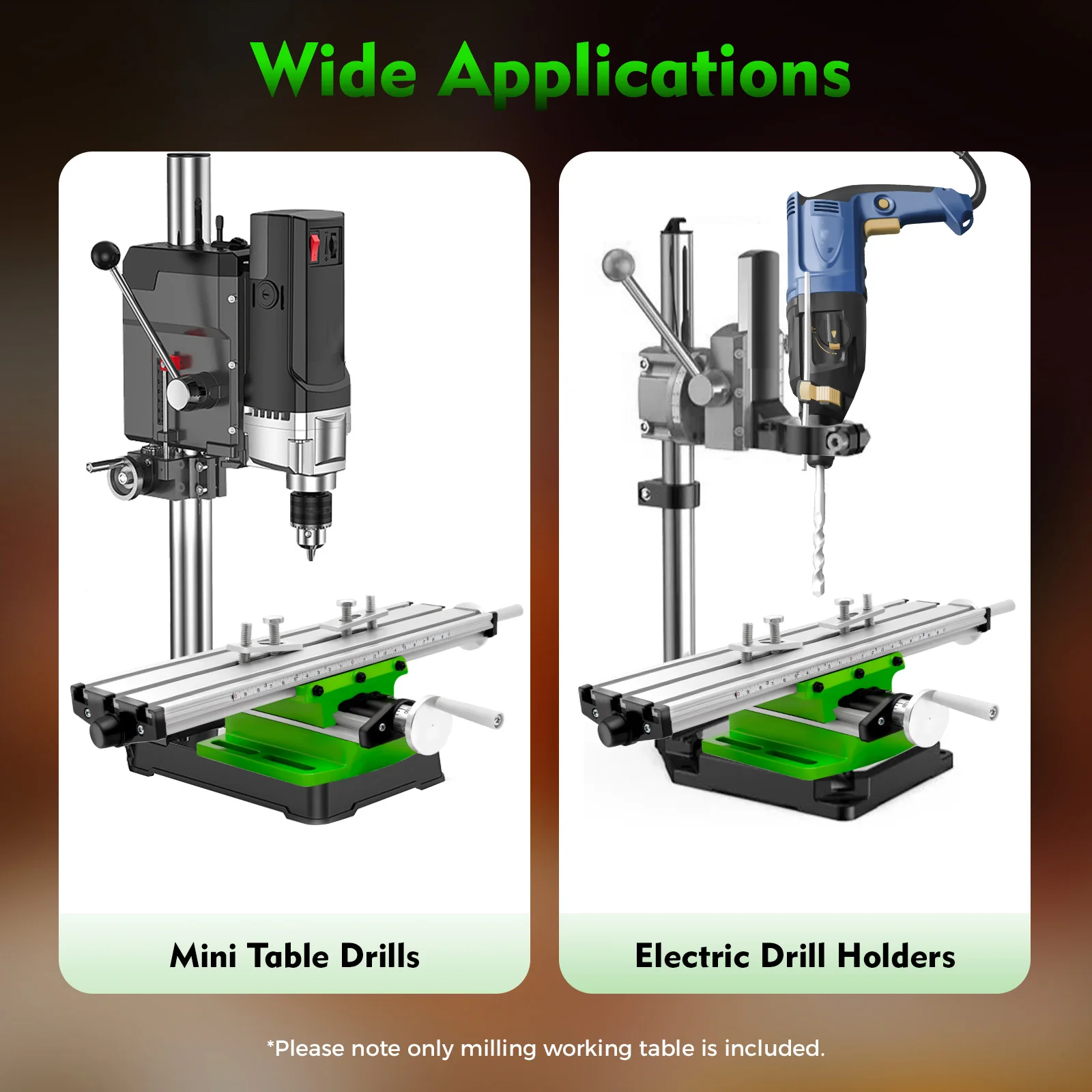 Mini Multifunction Drilling&Milling Machine Worktable Drill Vise Fixture Table Machine Tool for Bench Drilling Cross Slide Table