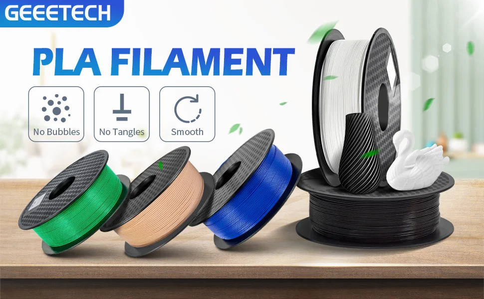 GEEETECH 1roll/1kg 1.75mm Matte PLA Filament Vacuum Packaging Overseas Warehouses Various Colors For 3D Printer Fast Ship
