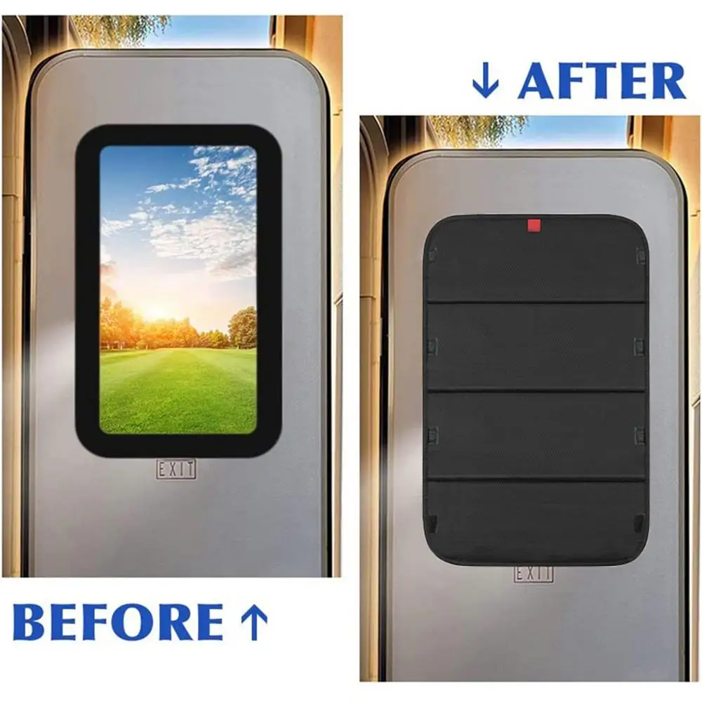 RV Window Shade 25 X 16 Inches Upgraded Foldable RV Vent Insulator UV Rays Protection Camper Trailer Door Window Cover
