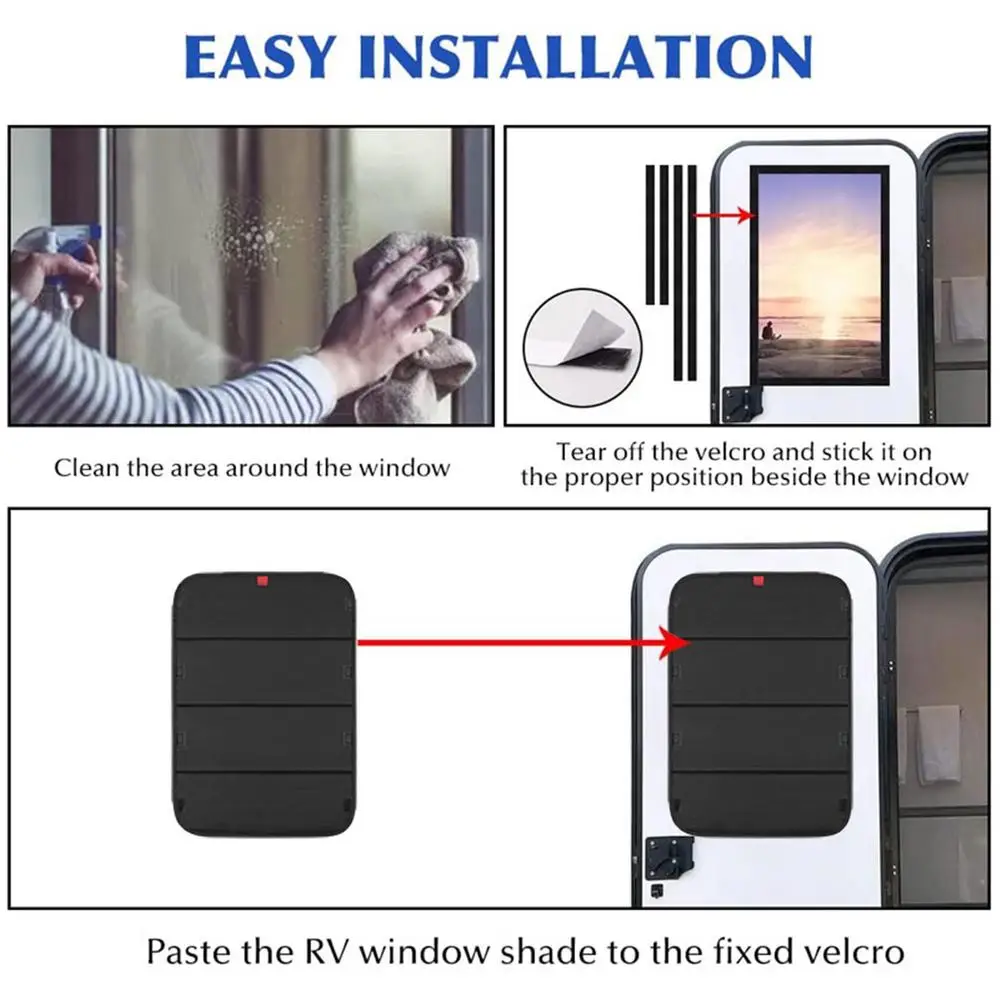 RV Window Shade 25 X 16 Inches Upgraded Foldable RV Vent Insulator UV Rays Protection Camper Trailer Door Window Cover