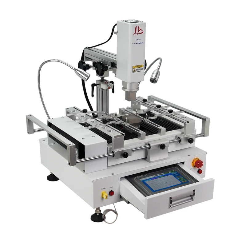 Hot Air Solder Station 3 Zones Soldering Machine Honton R490 BGA Rework Station R690 V.3 Touch Screen for Mainboard Chips Repair