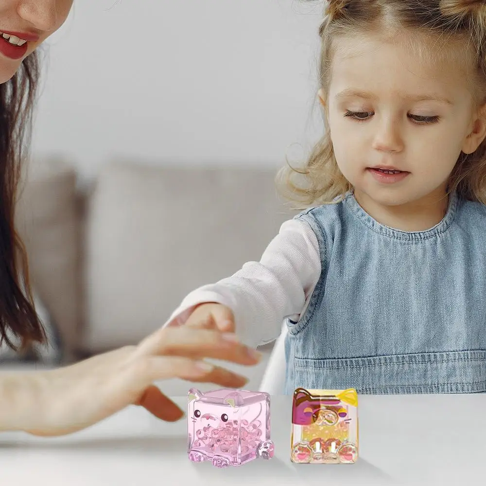 Stackable Animal Toy Cube Cat Design Building Blocks Cute Ice Cube Design Block Stacking Toy High Collection Value For Books