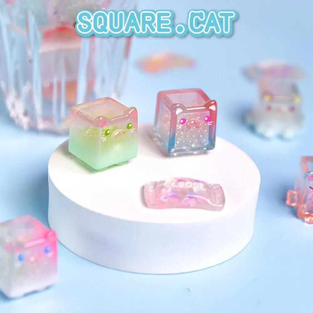Stackable Animal Toy Cube Cat Design Building Blocks Cute Ice Cube Design Block Stacking Toy High Collection Value For Books