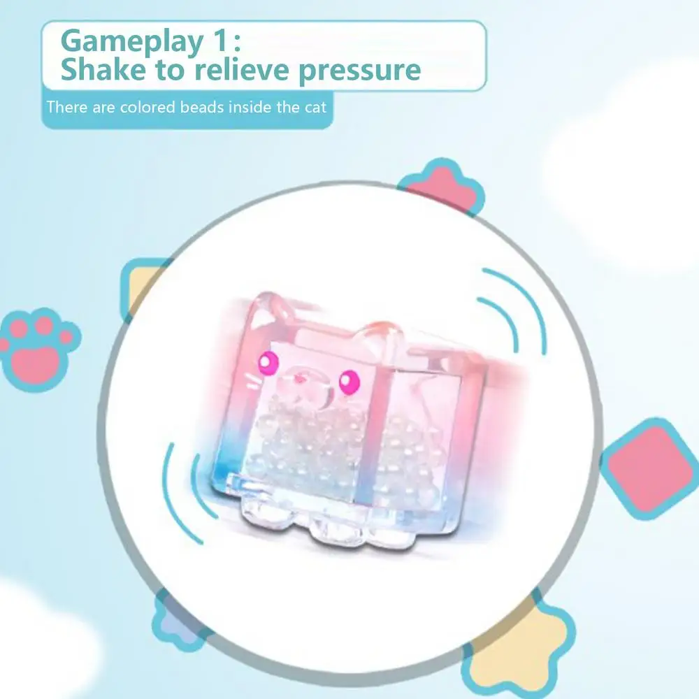 Stackable Animal Toy Cube Cat Design Building Blocks Cute Ice Cube Design Block Stacking Toy High Collection Value For Books