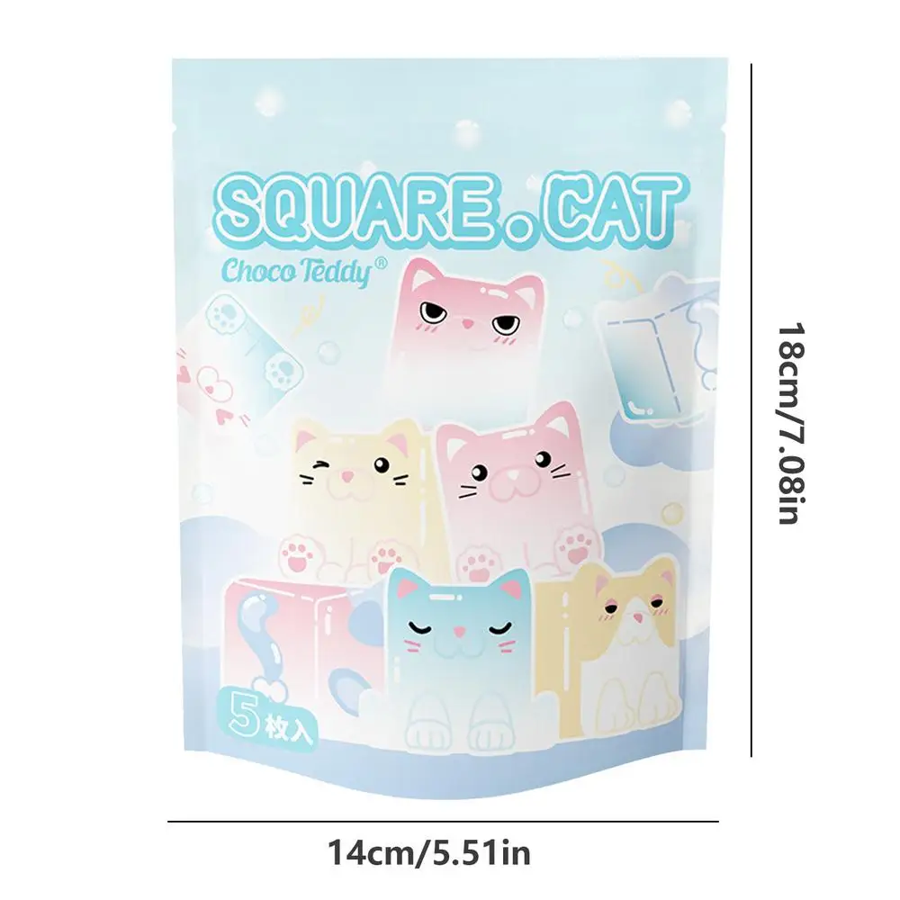 Stackable Animal Toy Cube Cat Design Building Blocks Cute Ice Cube Design Block Stacking Toy High Collection Value For Books