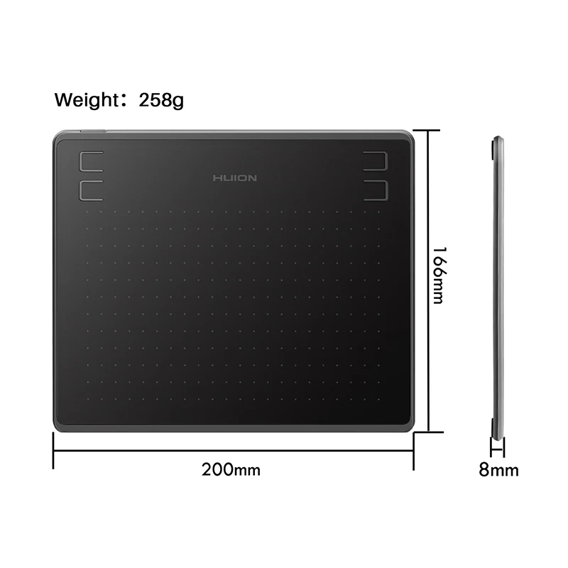 HUION HS64 6x4 Inches Graphic Drawing Tablets Phone Tablet Painting Tools with Battery-Free Stylus for Android Windows and macOS
