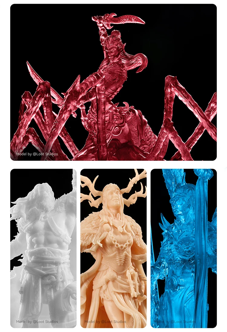 New 2 pieces/lot ANYCUBIC ABS Like+ UV Curing 405nm Standard Photopolymer Resin ABS 3D Resin High Precision for LCD