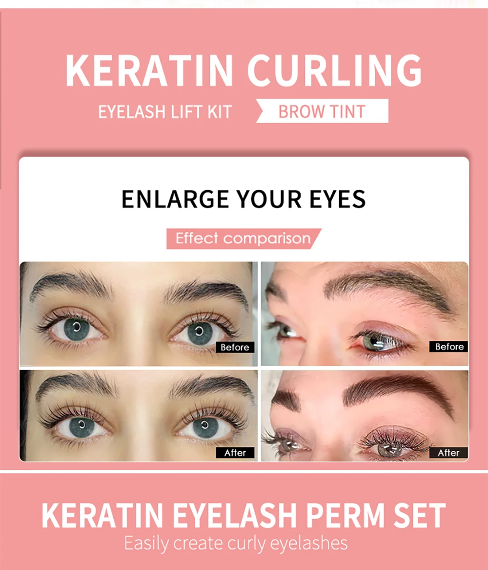 ICONSIGN Hot Sale Lash Lift And Eyelash Brow Tint Dual Use Kit Professional Lash Lifting Brow Dye Lash Lift Kit Eye Makeup Tools