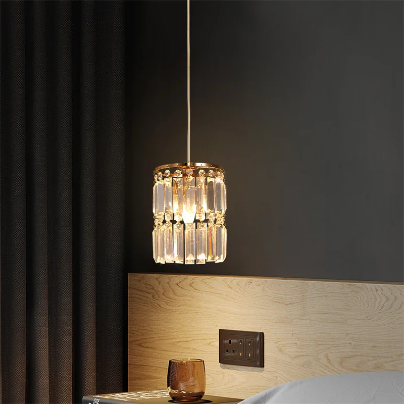 Nordic Chandelier Room Decor Led Pendant Light Modern Dining Room K9 Crystal Hanging Lamps For Ceiling Luxury Lustre Fixture