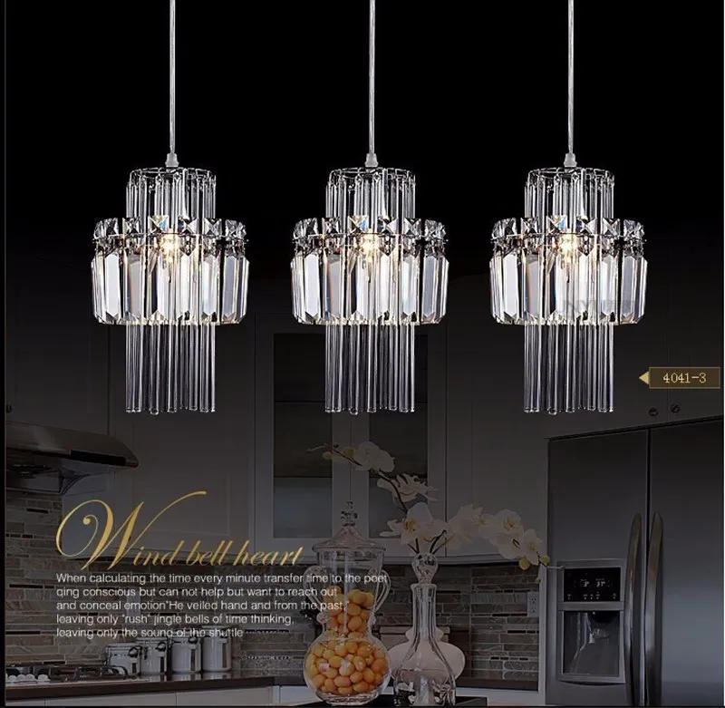 Nordic Chandelier Room Decor Led Pendant Light Modern Dining Room K9 Crystal Hanging Lamps For Ceiling Luxury Lustre Fixture