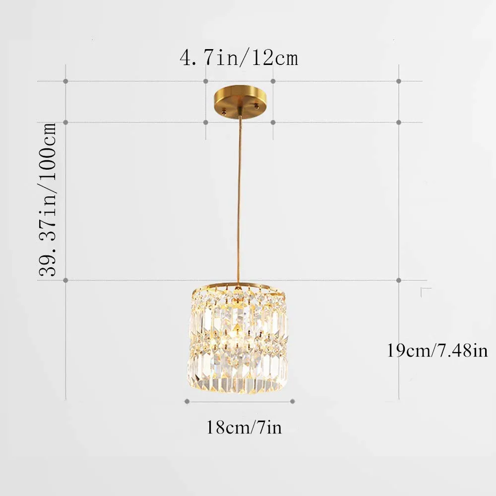 Nordic Chandelier Room Decor Led Pendant Light Modern Dining Room K9 Crystal Hanging Lamps For Ceiling Luxury Lustre Fixture