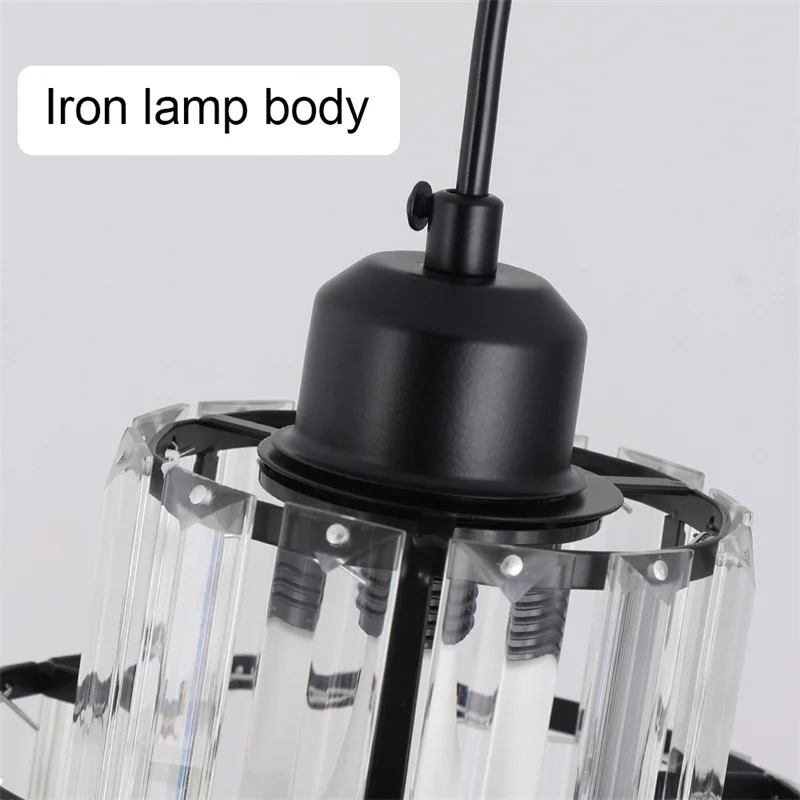 Nordic Chandelier Room Decor Led Pendant Light Modern Dining Room K9 Crystal Hanging Lamps For Ceiling Luxury Lustre Fixture