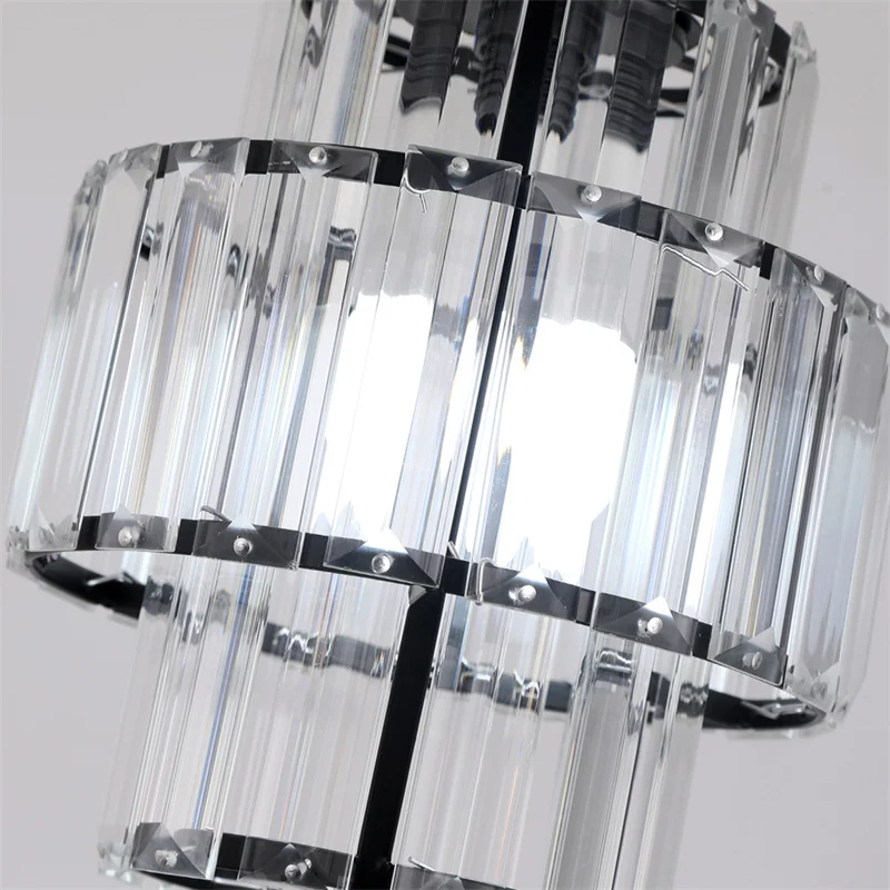 Nordic Chandelier Room Decor Led Pendant Light Modern Dining Room K9 Crystal Hanging Lamps For Ceiling Luxury Lustre Fixture