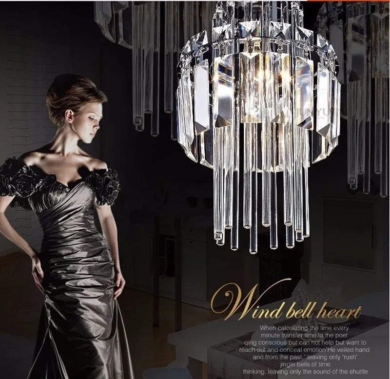 Nordic Chandelier Room Decor Led Pendant Light Modern Dining Room K9 Crystal Hanging Lamps For Ceiling Luxury Lustre Fixture