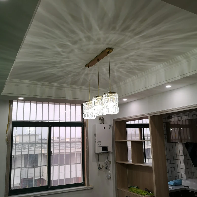 Nordic Chandelier Room Decor Led Pendant Light Modern Dining Room K9 Crystal Hanging Lamps For Ceiling Luxury Lustre Fixture