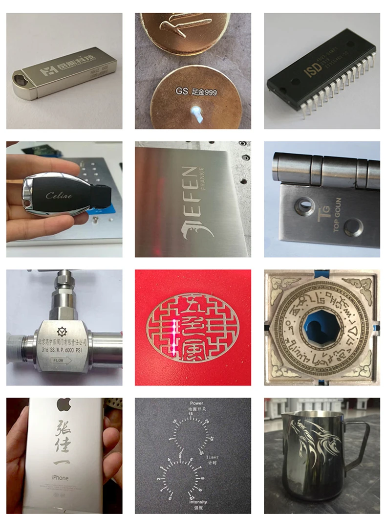 50W Raycus Fiber Laser Marking Machine 30W Laser Engraver Nameplate Engraving Metal Carving for PVC Plastic Stainless Steel