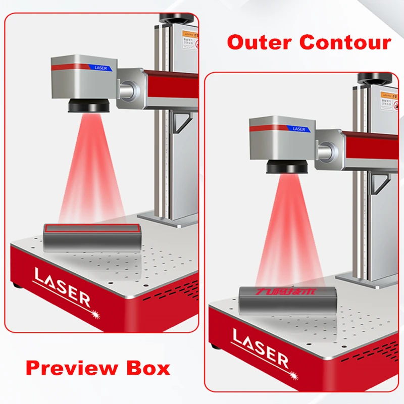 50W Raycus Fiber Laser Marking Machine 30W Laser Engraver Nameplate Engraving Metal Carving for PVC Plastic Stainless Steel