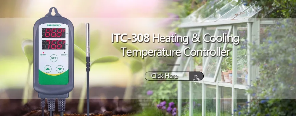 ITC-308 WIFI Dual Function Automatic Temperature Controller+ IHC-200 WIFI Humidity Controller for Home Brewing Aquarium