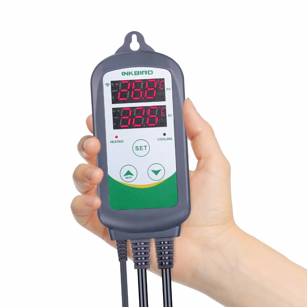 ITC-308 WIFI Dual Function Automatic Temperature Controller+ IHC-200 WIFI Humidity Controller for Home Brewing Aquarium