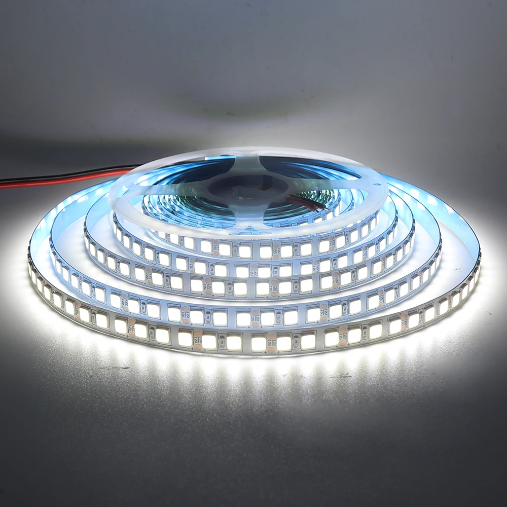 Super Bright LED Strip Light 12V 5M SMD 5054 Waterproof 120Leds/m Flexible LED Pixel Ribbon Tape for Home Decoration 9 Colors