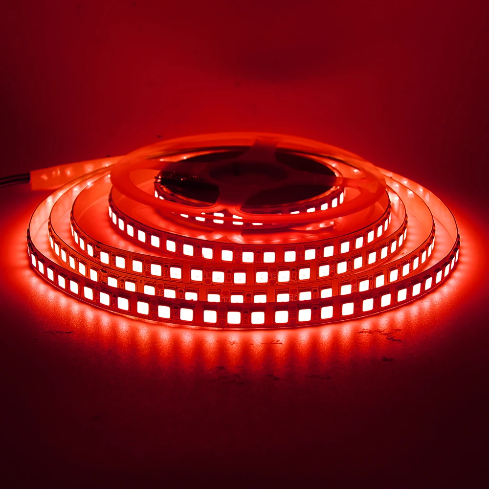 Super Bright LED Strip Light 12V 5M SMD 5054 Waterproof 120Leds/m Flexible LED Pixel Ribbon Tape for Home Decoration 9 Colors