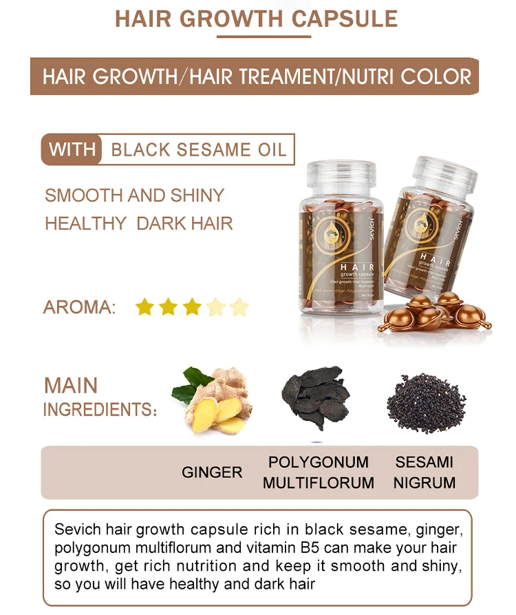 Sevich 3PCS/SET Keratin Complex Oil Hair Vitamin Capsule Set Moroccan Hair Care Oil Smooth Repair Damaged Hair Treatment Serum