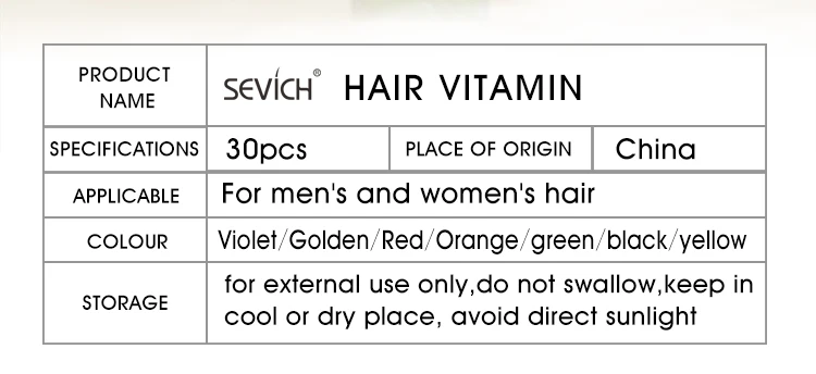 Sevich 3PCS/SET Keratin Complex Oil Hair Vitamin Capsule Set Moroccan Hair Care Oil Smooth Repair Damaged Hair Treatment Serum