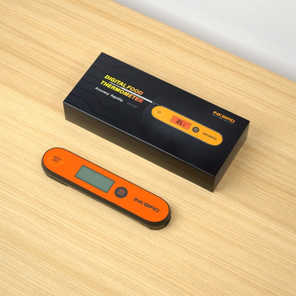 Combo Sales! Digital BBQ Thermometer IHT-1P Kitchen Utensil Tools Waterproof Rechargeable Thermometer with Backlight&Calibration