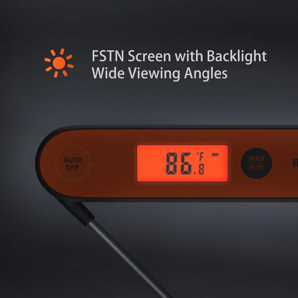 Combo Sales! Digital BBQ Thermometer IHT-1P Kitchen Utensil Tools Waterproof Rechargeable Thermometer with Backlight&Calibration