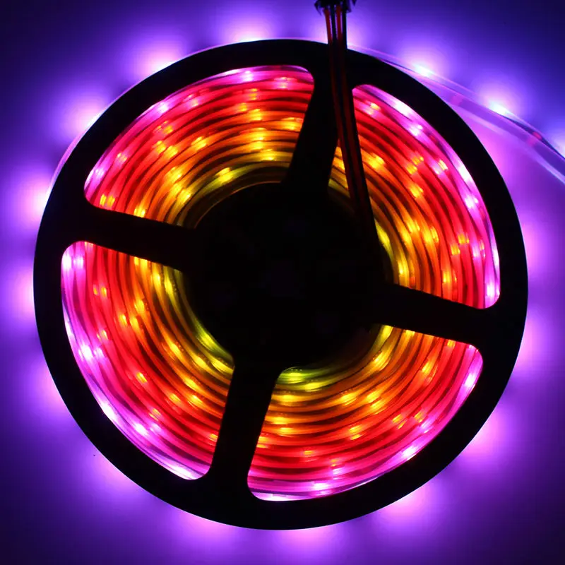 APA102 Strip, 1m/3m/5m 30/60/72/96/144 LEDs/Pixels/m Smart LED Pixel Strip, DATA and CLOCK Separately DC5V IP30/IP65/IP67