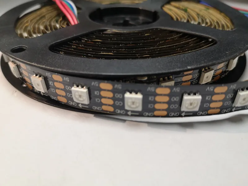 APA102 Strip, 1m/3m/5m 30/60/72/96/144 LEDs/Pixels/m Smart LED Pixel Strip, DATA and CLOCK Separately DC5V IP30/IP65/IP67