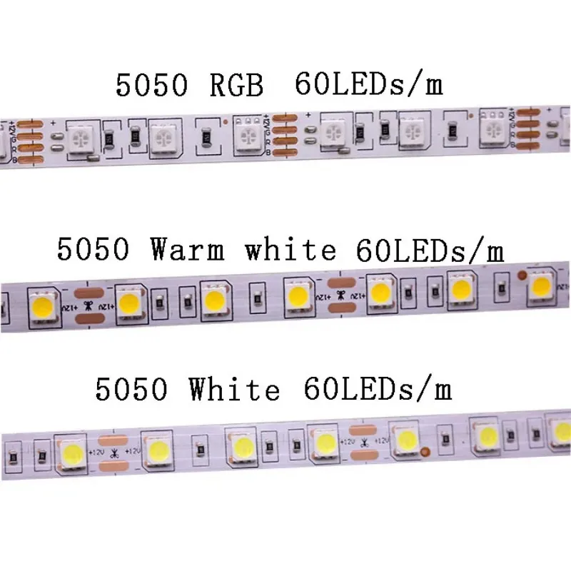 LED Strip 5050 RGB CCT RGBCCT RGBW White Lights 12V 24V Waterproof 5M 300LED Blue Warm White LED Tape Lights Flexible
