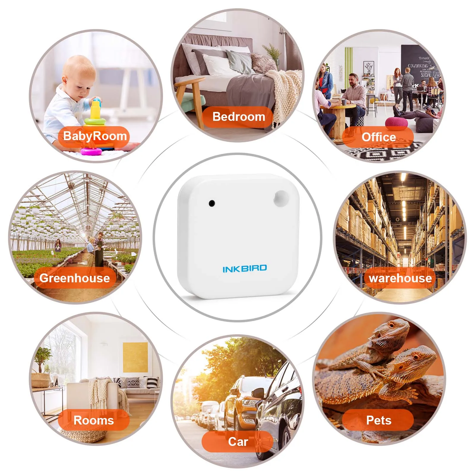 IBS-TH2 Waterproof Bluetooth Magnetic Temperature Meter App Alarm Remote Control Data Logger Kitchen Refrigerator Thermometer