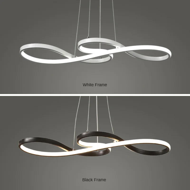 Modern Chandelier Cord Pendant Light Acrylic Led Ceiling Lamp Minimalist Dining Living Room Hotel Decor Luminair Hanging Fixture
