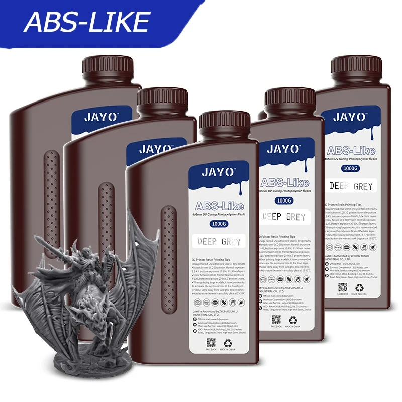 JAYO 5kg Liquid Photopolymer Resin high precision UV Resin apply Photon/Photon S/Photon Mono For LCD 3D Printer Printing Materia