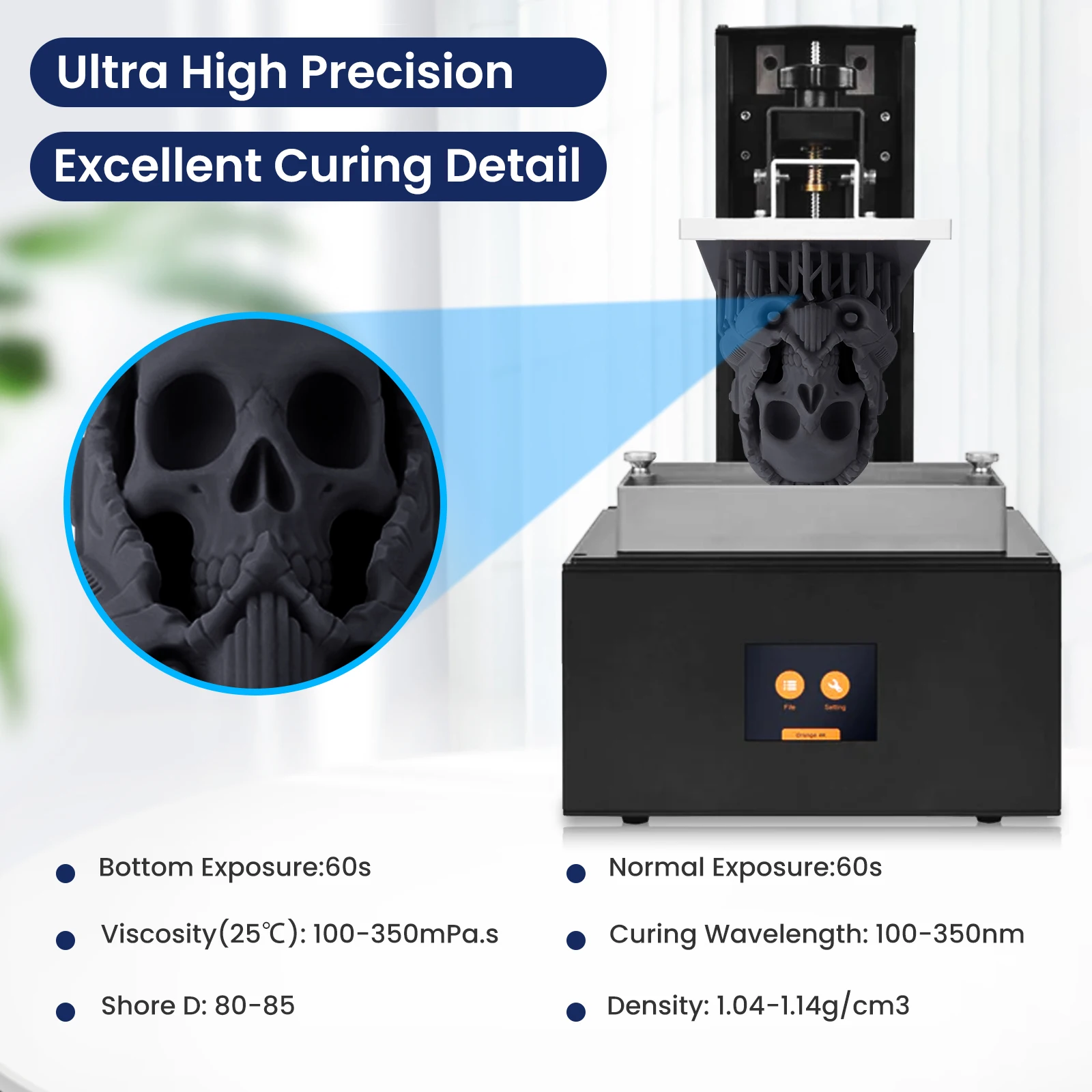 JAYO 5kg Liquid Photopolymer Resin high precision UV Resin apply Photon/Photon S/Photon Mono For LCD 3D Printer Printing Materia