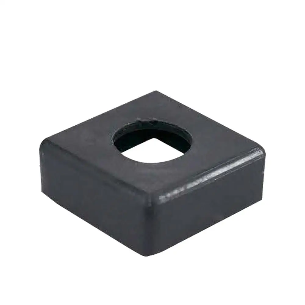 Square Black PP/PE Inner Hollow Variable Diameter Tubing Plug Sliding Isolation Sleeve End Has for Fitness Equipment Accessories