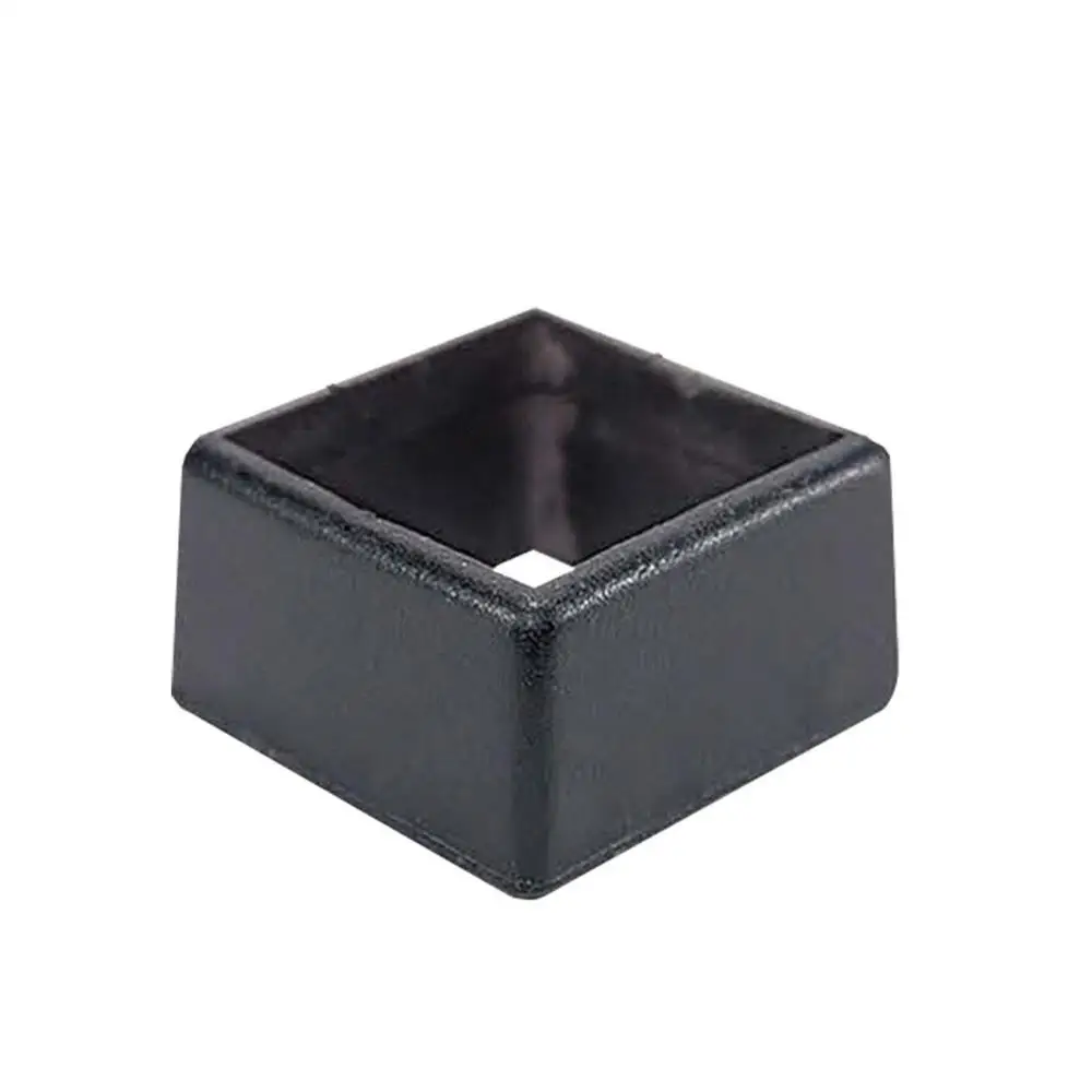 Square Black PP/PE Inner Hollow Variable Diameter Tubing Plug Sliding Isolation Sleeve End Has for Fitness Equipment Accessories