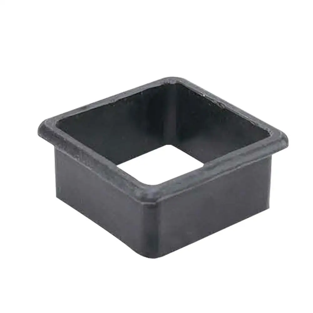 Square Black PP/PE Inner Hollow Variable Diameter Tubing Plug Sliding Isolation Sleeve End Has for Fitness Equipment Accessories