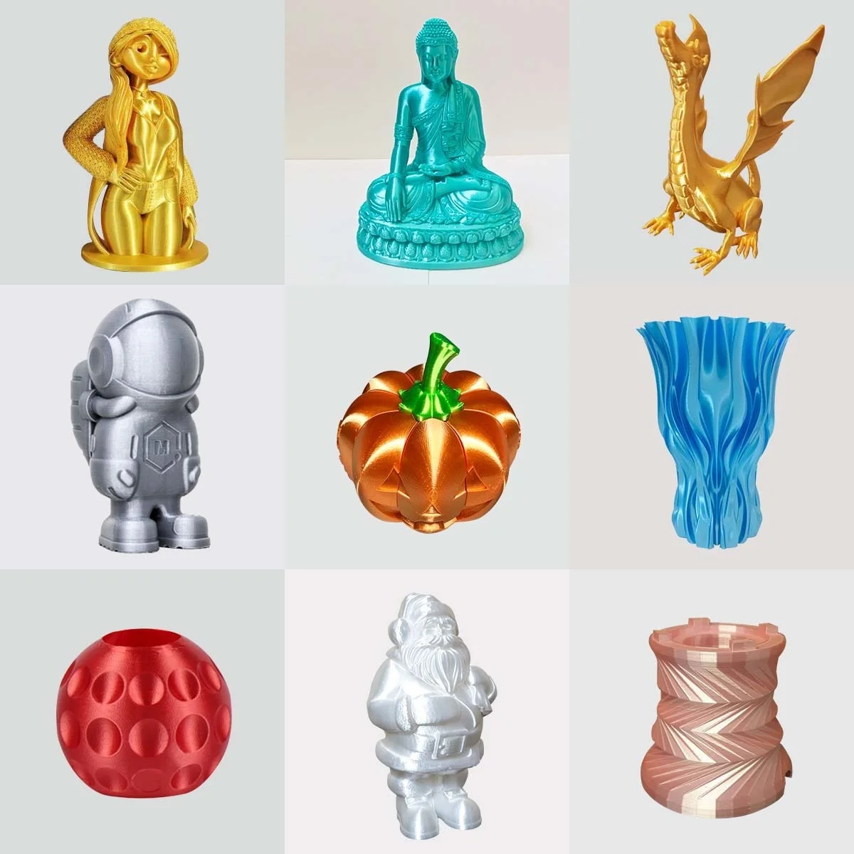 JAYO PLA Meta/PETG/SILK/PLA PLUS/ABS/TPU Filament 3D Printer 1.75mm 10Rolls for FDM 100%No bubbel 3D Printer Materials DIY Gift