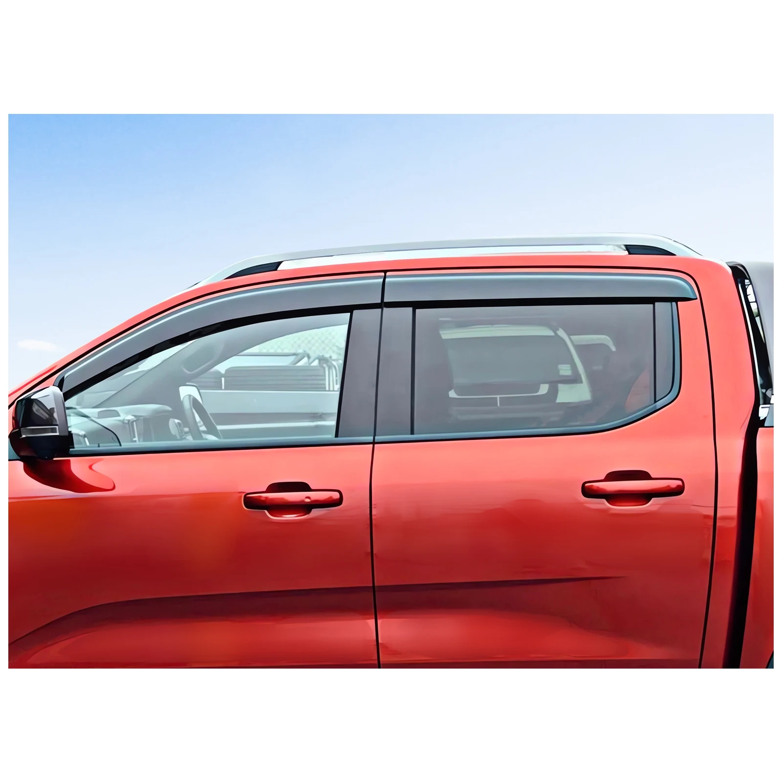 Window Visor Sun Rain Guard Wind Deflector For Next Gen Ford Ranger 2022 2023 2024 Wind Deflector Smok Car Accessories
