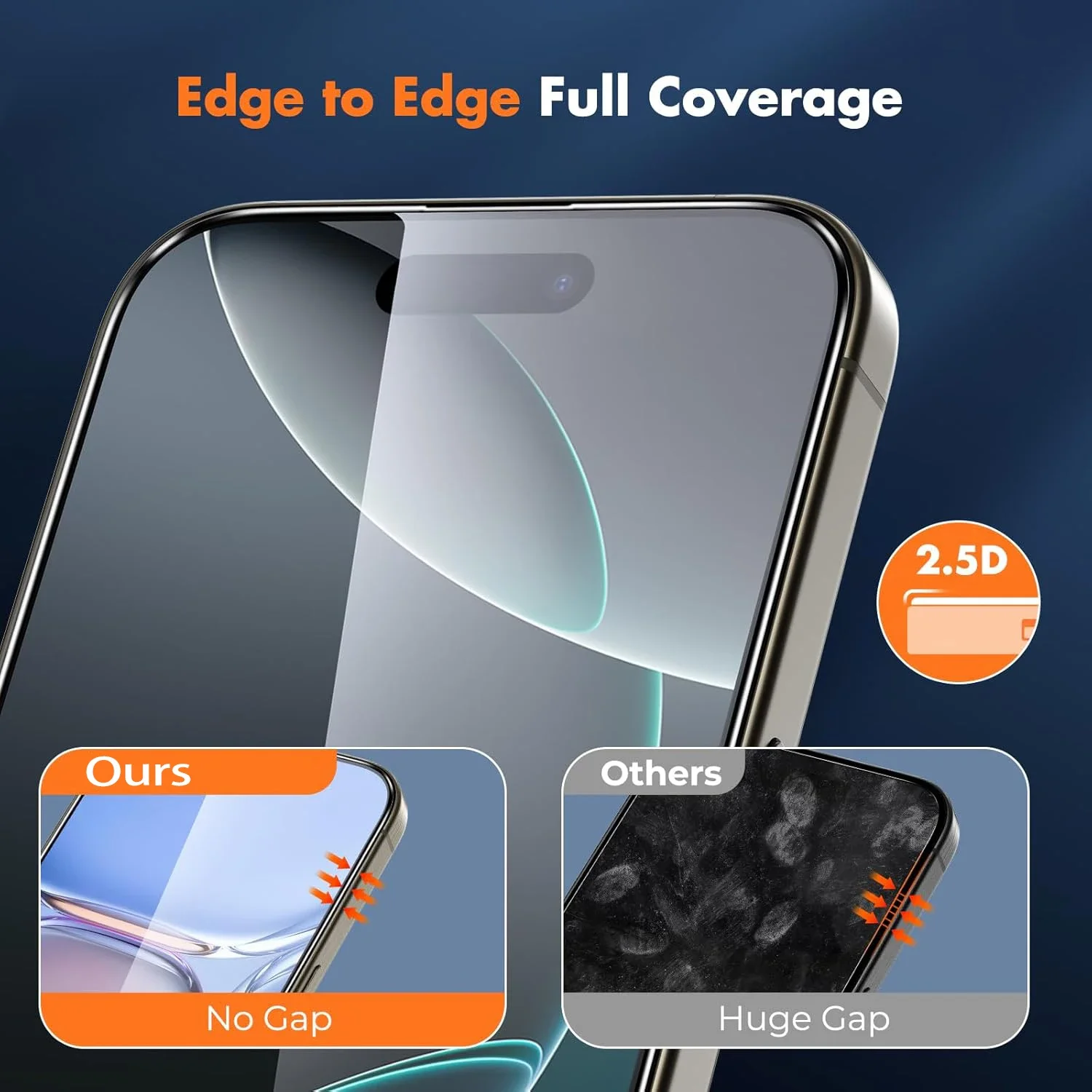 1-3Pcs Tempered Glass For iPhone 16 15 17 Pro Max 14 Plus 12 13 Mini Screen Protector on iPhone XS 11 Pro Protective Cover Glass