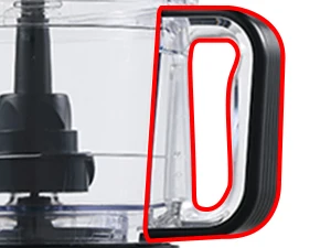 800W Powerful Food Processor Chopper 2L | 3-Speed + Pulse Function | Multi-Chopper & Dough Kneader Compact Black Kitchen Machine