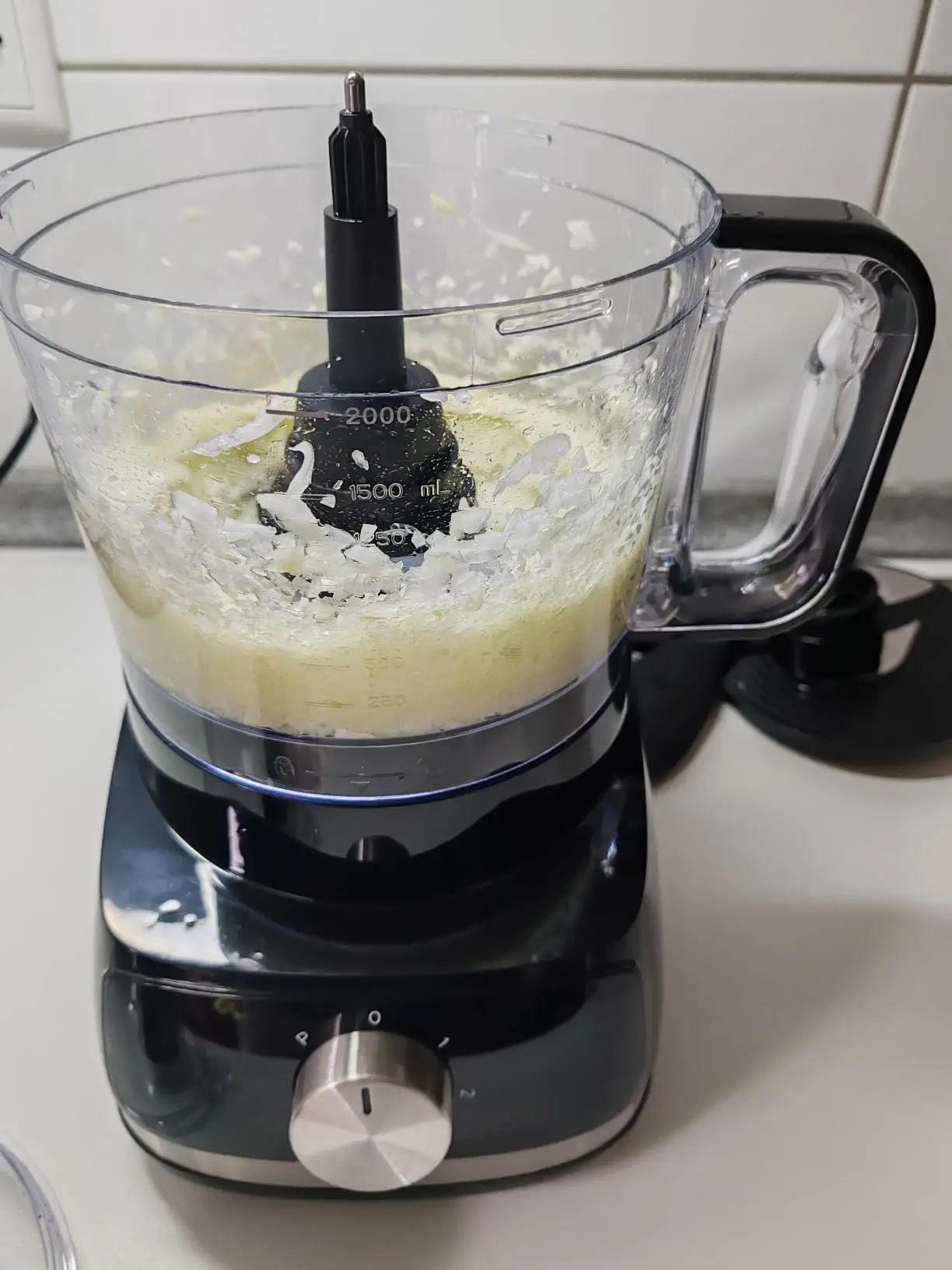 800W Powerful Food Processor Chopper 2L | 3-Speed + Pulse Function | Multi-Chopper & Dough Kneader Compact Black Kitchen Machine