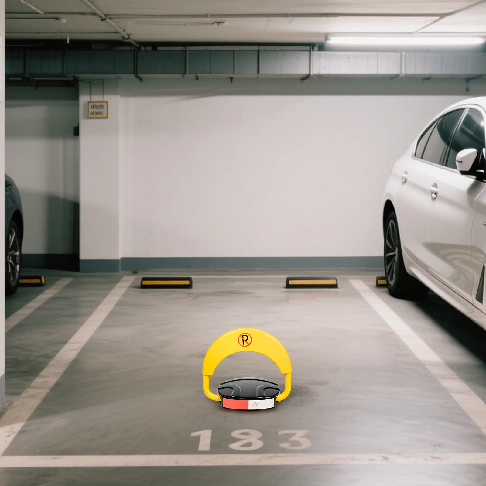 IP67 Waterproof Remote Control Parking Lock Alloy Steel 4410LBS Load Anti-occupation Protector with Alarm Reflective Strip